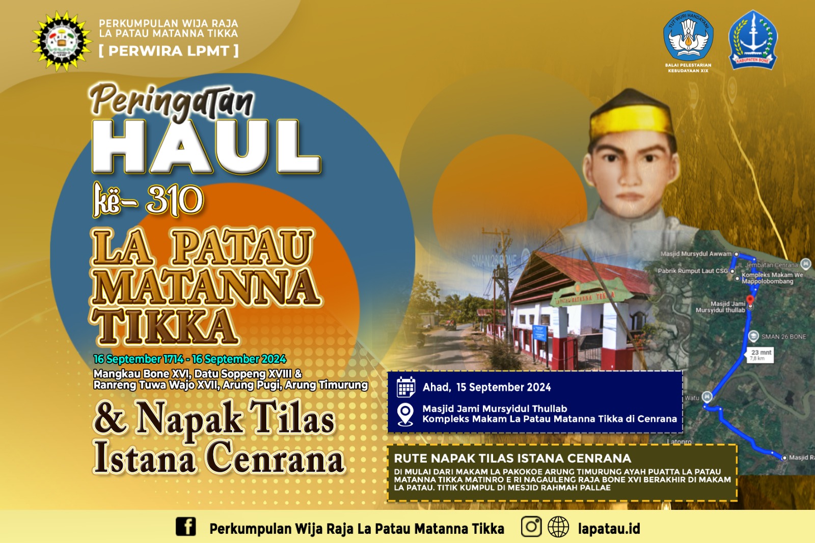 Haul ke-310 La Patau Matanna Tikka Akan Diperingati dengan Ziarah Makam dan Napak Tilas