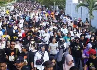 Ribuan Warga Antusias Jalan Sehat Anti Mager Bersama Andalan Hati