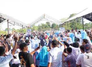 Target Suara 75 Persen, Ribuan Warga Kelurahan Pandang-pandang Gaspoll Dukung Husniah - Darmawangsyah
