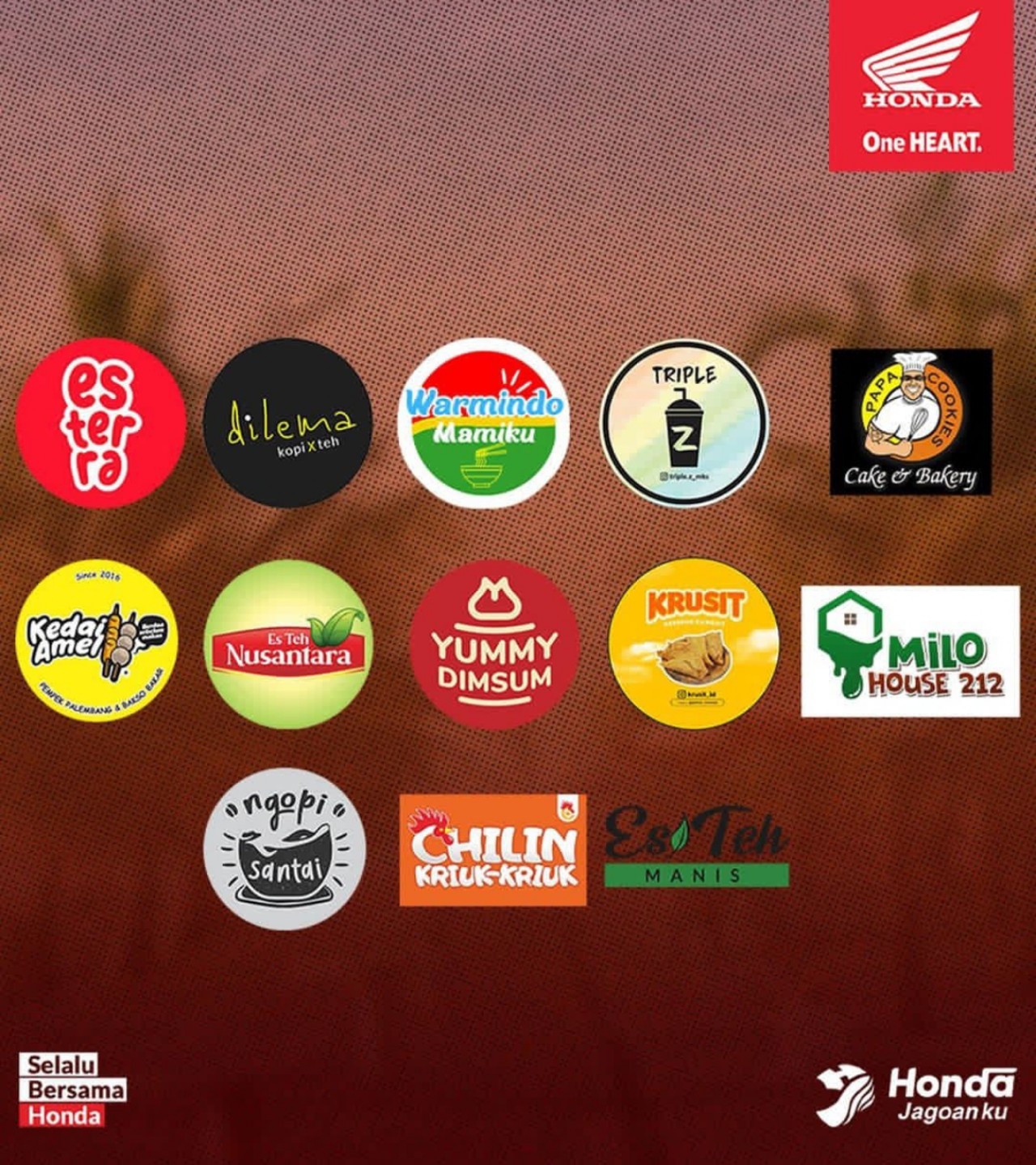 Jangan Takut Haus dan Lapar Saat di Honda Bikers Day 2024 Region Sulawesi, Sejumlah UMKM Ikut Meramaikan