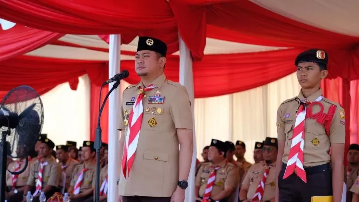 Buka Jamcab Gowa, Adnan Sebut Pramuka Wadah Tingkatkan SDM Sambut Indonesia Emas 2045 Jamcab gowa