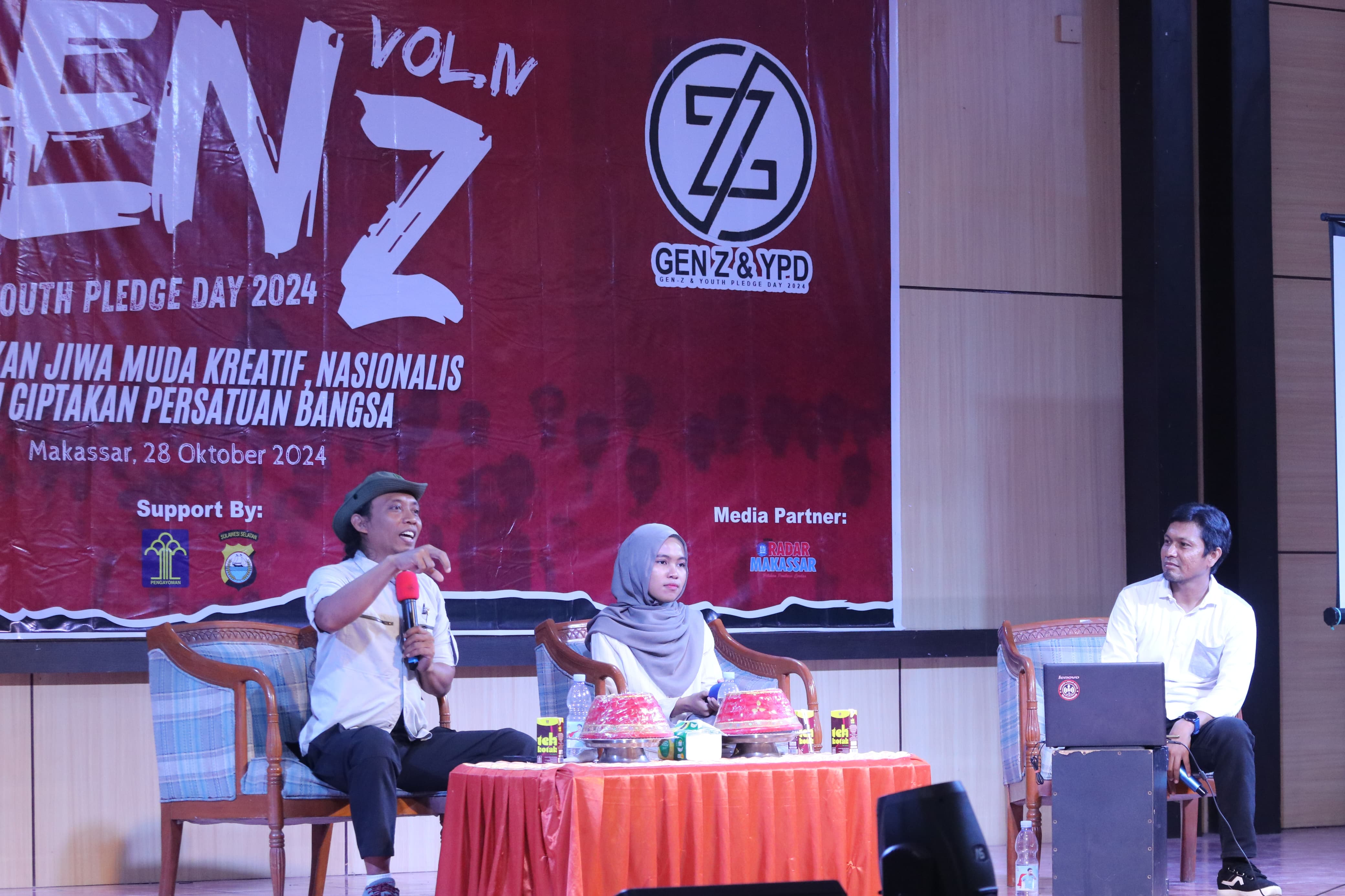 Sons Of Adam Gelar Workshop Gen-Z Sumpah Pemuda, Dihadiri Stafsus Kemenkumham RI dan Kapolrestabes Makassar