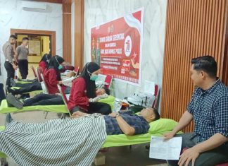 Polres Jeneponto Gelar Donor Darah Dalam Rangka Hari Jadi Humas ke-73
