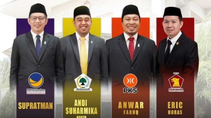 Empat Pimpinan DPRD Kota Makassar Resmi Dilantik, Supratman Jabat Ketua dprd kota makassar