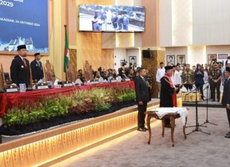 Pjs Wali Kota Ucapkan Selamat kepada Pimpinan DPRD Makassar yang Baru, Tekankan Amanah dan Tanggung Jawab