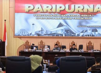DPRD Kota Makassar Gelar Rapat Paripurna Penetapan Rencana Kerja 2025