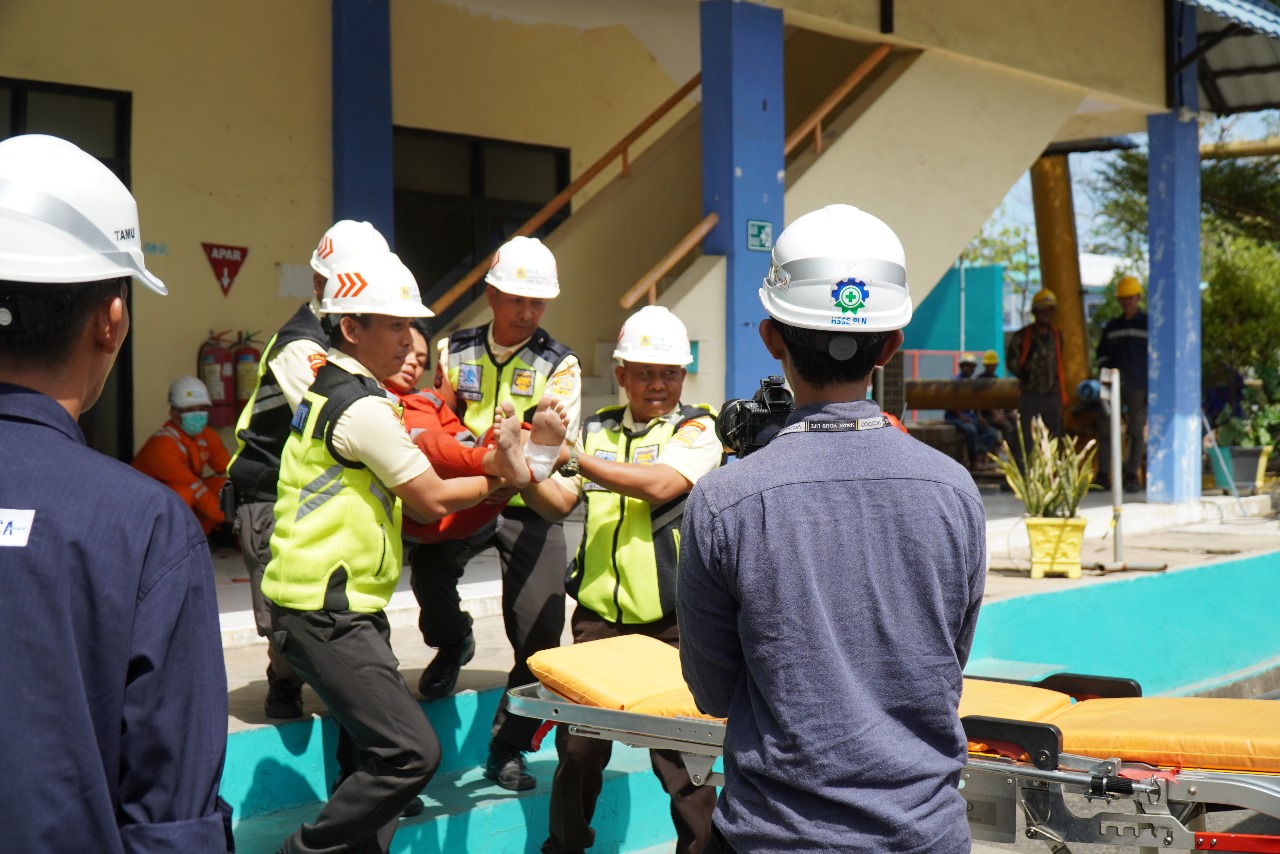 Tingkatkan Keamanan Ketenagalistrikan, PLN IP UBP Tello Gelar Simulasi Tanggap Darurat