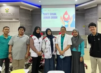 Jelang Munas PSMKGI, BEM FKG UNHAS dan BSMI Makassar Gelar Donor Darah