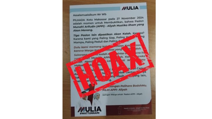 Cara Santun MULIA Menepis Fitnah, Ajak Warga Makassar Tidak Percaya Hoaks MULIA