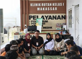 Warga Binaan Rutan Kelas I Makassar Ikuti Health Reduction