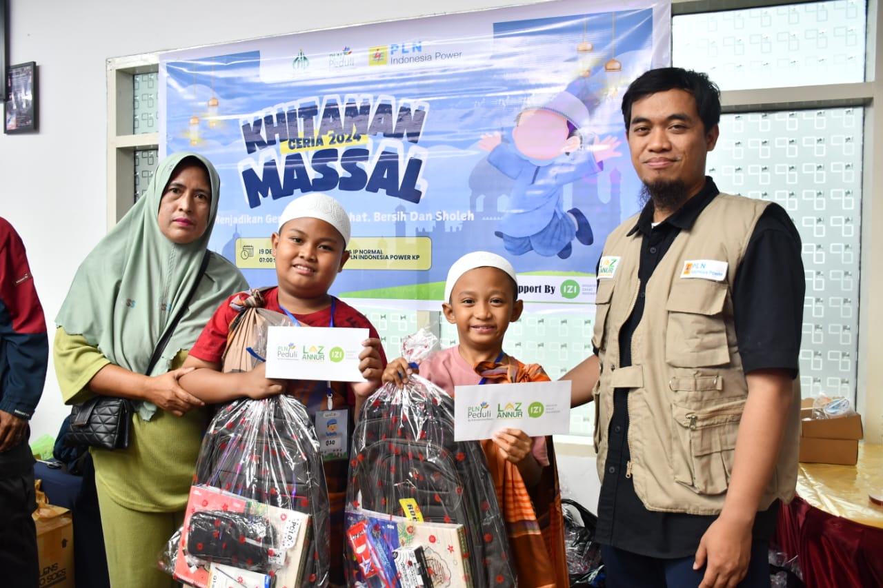 PLN IP UBP Tello Gelar Sunnatan Massal, Kolaborasi Laz Annur dan IZI Sulsel