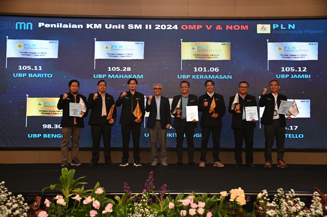 Sukses Tingkatkan Tata Kelola Pembangkit, PLN IP UBP Tello Borong 5 Penghargaan dalam Rakor 2025