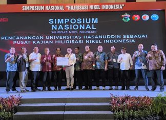 Di Tengah Pelaksanaan Simposium, Unhas Canangkan Pusat Riset Hirilisasi Nikel di Indonesia
