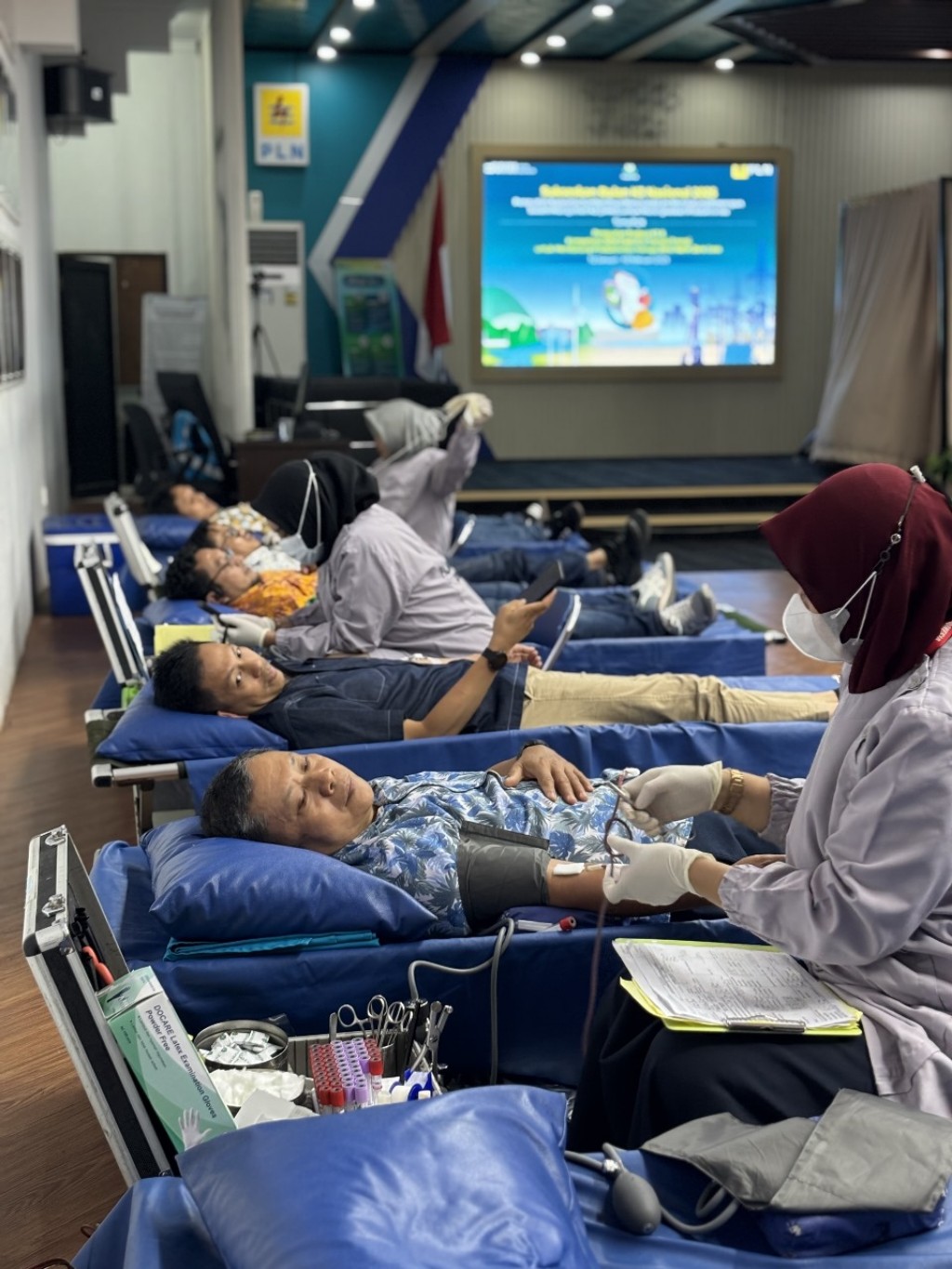 Peringati Bulan K3 Nasional & Hari Kanker Sedunia, PLN IP UBP Tello Gelar Donor Darah