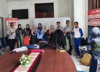 Asmo Sulsel Beri Edukasi Safety Riding #Cari_Aman untuk Pegawai Dishub Makassar