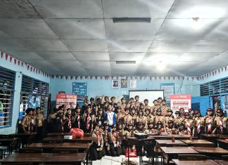 Asmo Sulsel Kampanyekan Safety Riding #Cari_Aman di SMP Negeri 17 Makassar