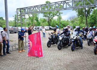Jelang MotoGP 2025 Mandalika, Asmo Sulsel Bersama Bikers Honda Makassar Ramaikan Ajang GP HUB Goes To Makassar