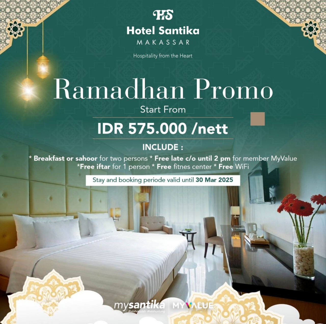 Hotel Santika Makassar Tawarkan Paket Staycation Ramadan, Sudah Termasuk Makan Sahur Hingga Takjil