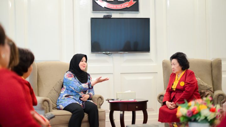 Terima Kunjungan Komunitas Perempuan Tionghoa, Wakil Gubernur Sulsel Dorong Partisipasi Perempuan di Kegiatan Sosial Pemprov Sulsel