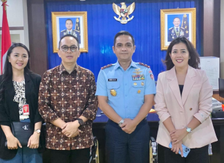 Head of Region CIMB Niaga Indonesia Timur Silaturahmi dengan Panglima Komando Operasi Udara II Makassar