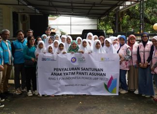 Berbagi Berkah Ramadhan, PLN IP UBP Tello Salurkan Bantuan Pada Anak Yatim dan Dhuafa