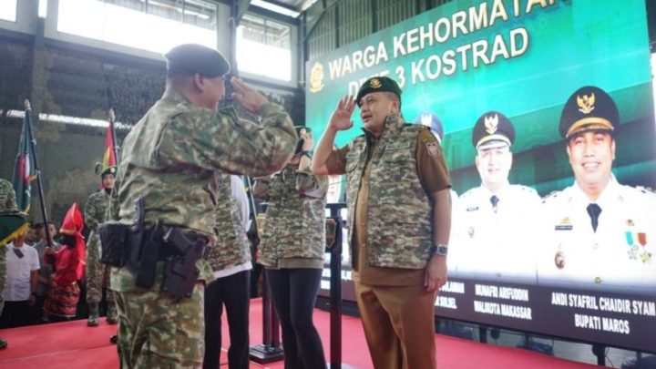 Wali Kota Makassar Munafri Arifuddin Dikukuhkan Sebagai Warga Kehormatan Divisi Infanteri 3 Kostrad wali kota makassar