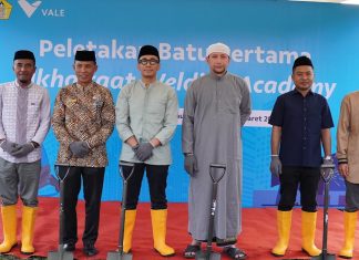 PT Vale dan Alkhairaat Gelar Peletakan Batu Pertama Welding Academy, untuk Pemberdayaan dan Peningkatan Daya Saing SDM Lokal