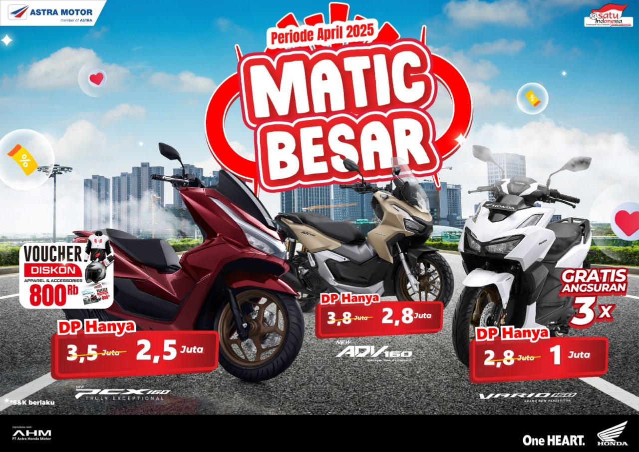 April 2025, Saatnya Berburu Promo Spesial Motor Matic Hingga Sport di Asmo Sulsel