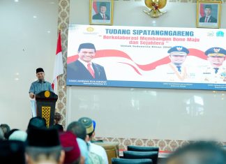 Tudang Sipatangngareng Dihadiri Menteri Pertanian, Gubernur Sulsel Dorong Pembangunan Infrastruktur di Bone