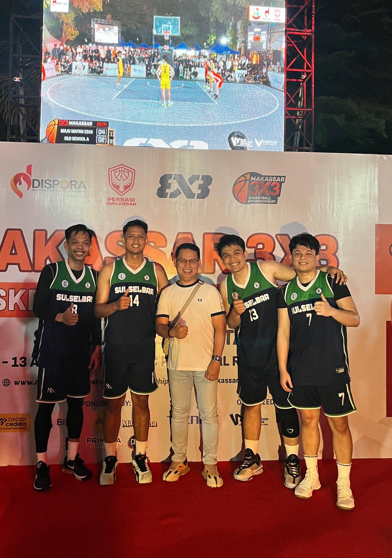Tim Basket Bank Sulselbar Juara Pertama Makassar 3X3 Basketball Championship 2025