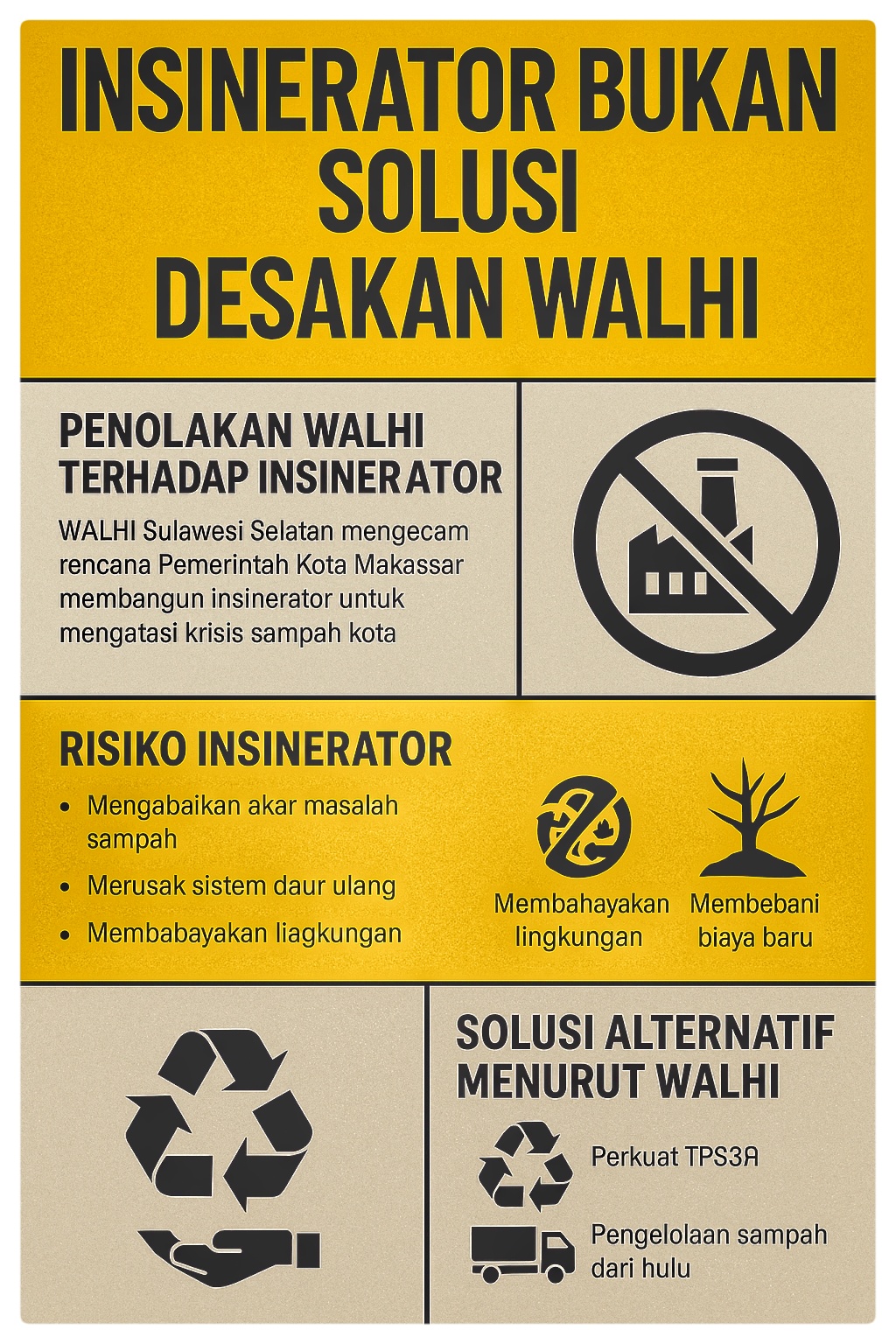 WALHI Beri Kritik Tajam atas Proyek Sampah Pemkot Makassar