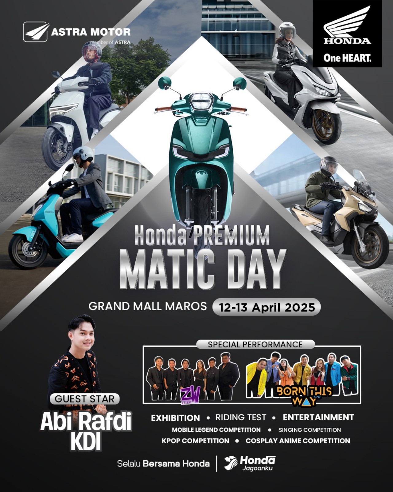 Warga Maros Bersiap, Asmo Sulsel Hadirkan Beragam Kegiatan di Honda Premium Matic Day