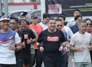 Sambut Event Akbar MHM 2025, Wali Kota Makassar Munafri Pimpin Lari Bareng Komunitas