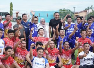 Wujud Sinergitas, Pemerintah-Forkopimda Ikuti Sepak Bola Persahabatan