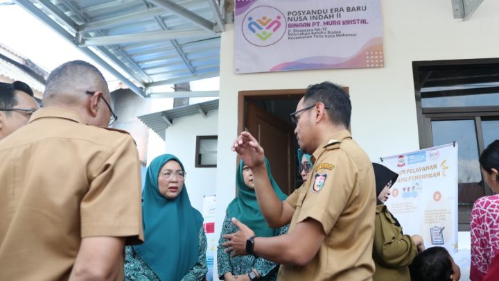 Ketua TP PKK Makassar Tinjau Langsung Aktivitas Posyandu Era Baru Nusa Indah II ketua tp pkk makassar