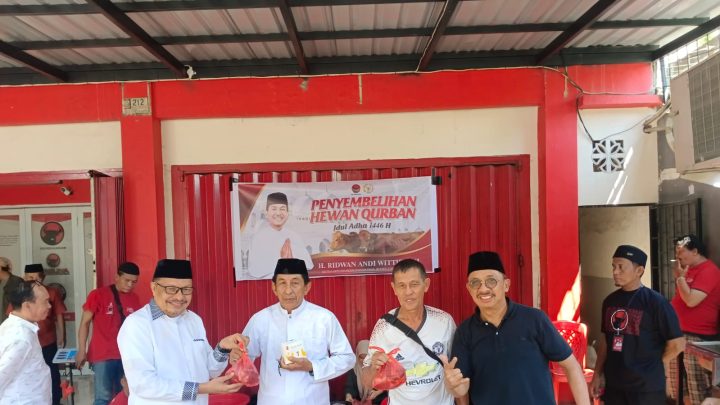 Keluarga Besar PDI Perjuangan Sulsel Kurban 134 Ekor Hewan, ARW Kurbankan 45 Ekor Hewan PDIP Sulsel