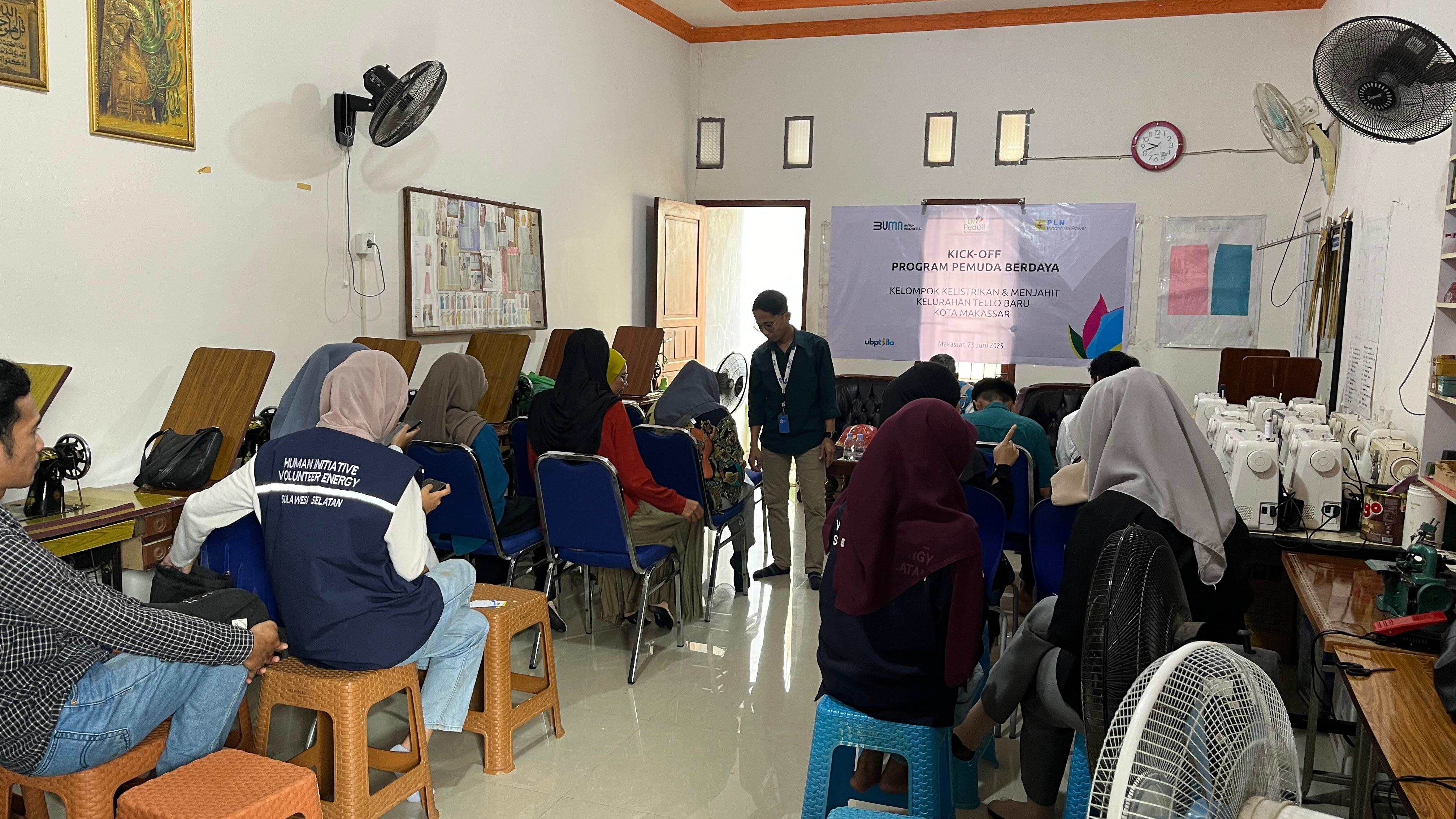 Program Pemuda Berdaya, Bukti Komitmen PLN IP UBP Tello Sebagai Motor Penggerak Ekonomi Rakyat