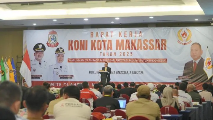 Buka Raker KONI, Walikota Munafri: Olahraga Prioritas Pemerintah Kota Pemkot makassar