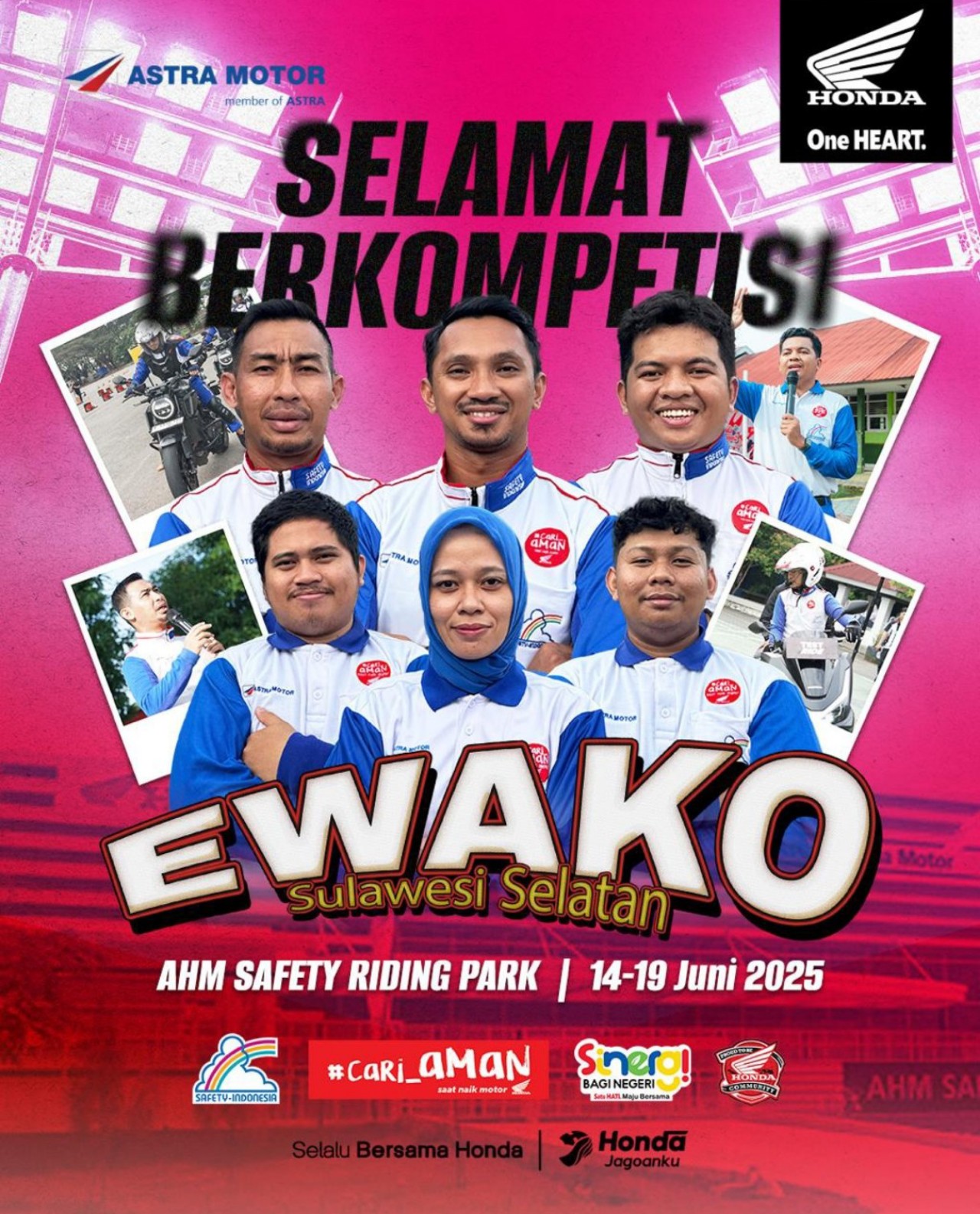 Ewako! Perwakilan Astra Motor Sulawesi Selatan Kini Adu Skil Berkendara di AHSRIC Tingkat Nasional