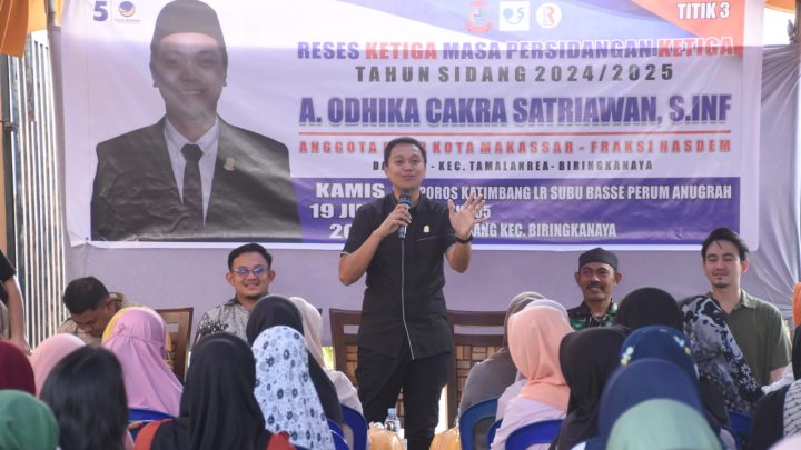 Gelar Reses Ketiga, Legislator DPRD Makassar Odhika Cakra Serap Aspirasi Warga Biringkanaya dprd makassar