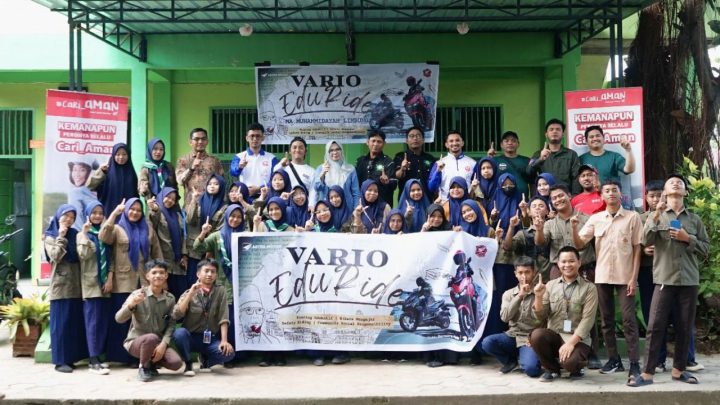 Tekan Angka Lakalantas, Asmo Sulsel Libatkan Komunitas Vario Berbagi Ilmu Keselamatan Berkendara di Sekolah Asmo sulsel