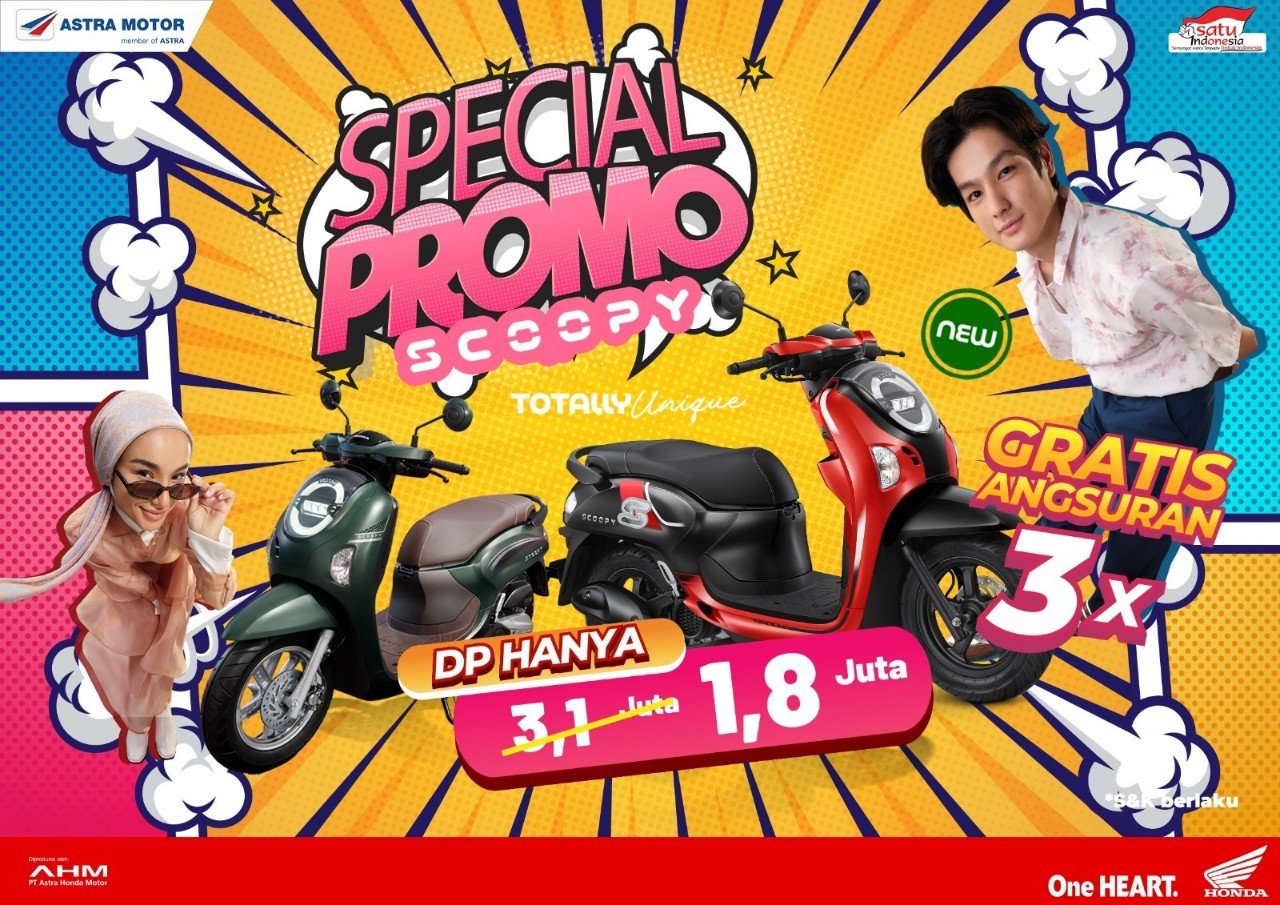 Promo Menarik dari Asmo Sulsel! Beli Honda Scoopy Juli Ini, Cukup Bayar Rp 1,8 Juta dan Gratis Angsuran 3X