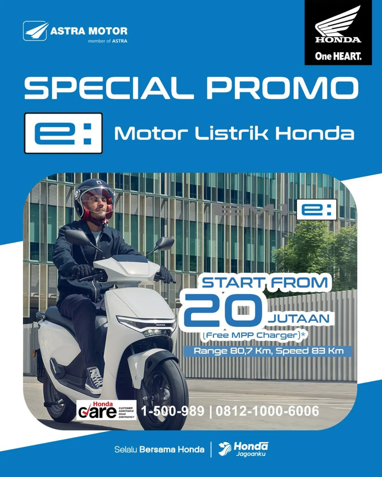 Buruan Beli Motor Listrik Honda di Asmo Sulsel, Kini Dijual Mulai Rp 17 Jutaan
