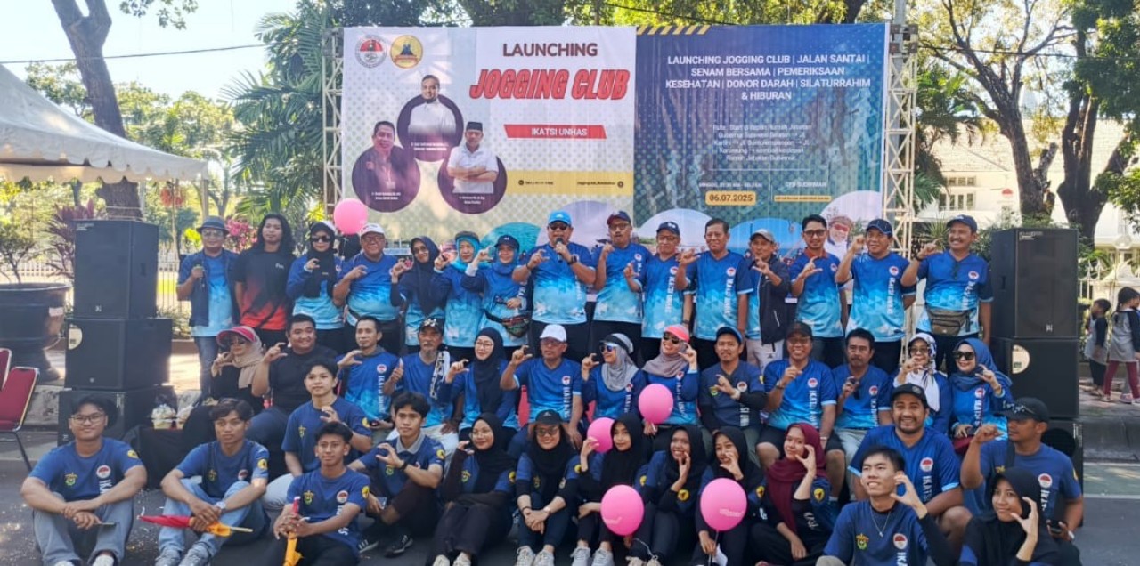 330 Alumni Teknik Sipil Unhas Meriahkan Peluncuran IKATSI Joging Club