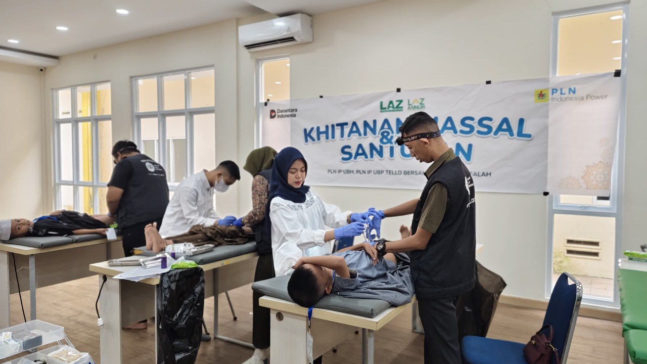 Wujud Nyata Kontribusi Untuk Rakyat, PLN IP Gelar Sunnat Massal 100 Anak di Kota Makassar