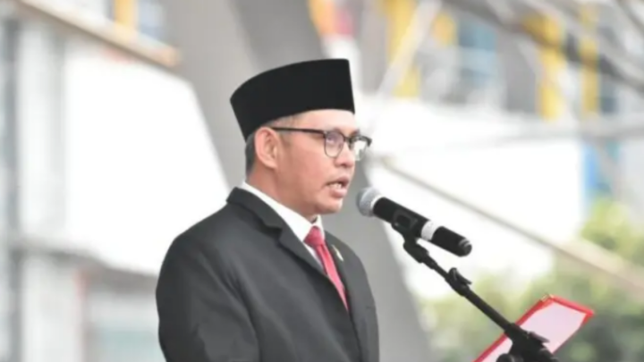 Ketua DPRD Makassar Supratman Bacakan Teks Proklamasi di Upacara HUT ke-80 RI dprd makassar