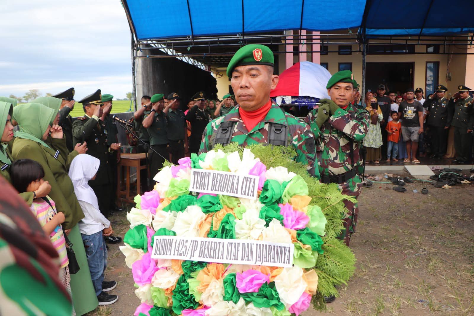 Kepergian Serka Muh. Saleh, Dandim Jeneponto Pimpin Upacara Militer Penuh Haru