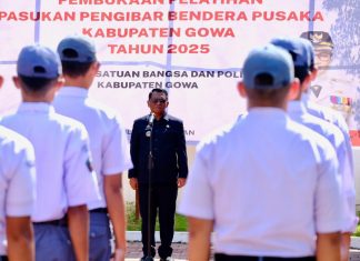 Buka Pelatihan Paskibraka, Sekda Gowa Pesan Jaga Kekompakan dan Kebersamaan