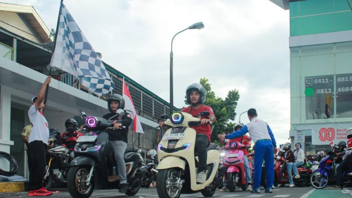 Asmo Sulsel Sukses Gelar Convoy Merdeka Bersama Komunitas Honda Stylo Club Indonesia asmo sulsel