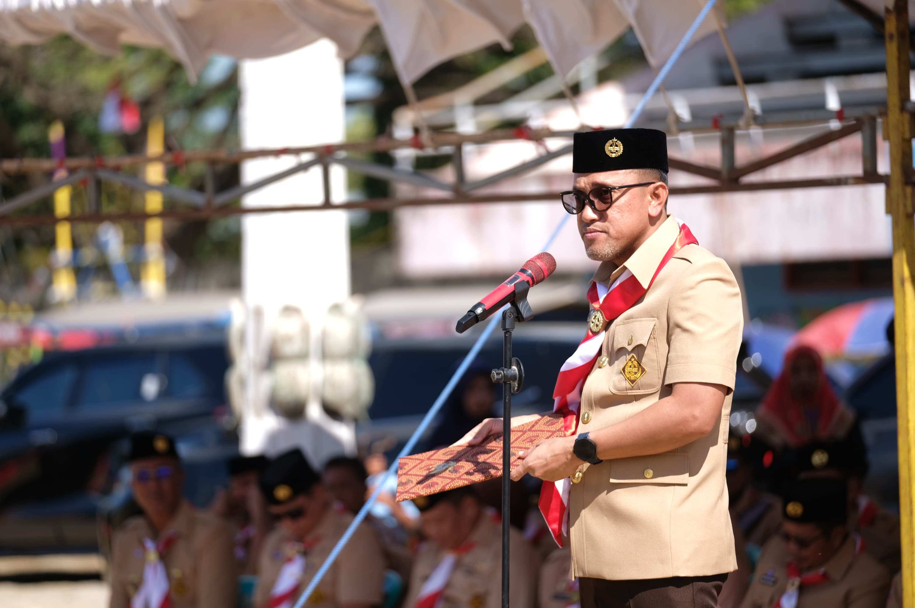 Bupati Jeneponto Paris Yasir Buka Kegiatan Peringatan Hari Pramuka Ke-64 2025